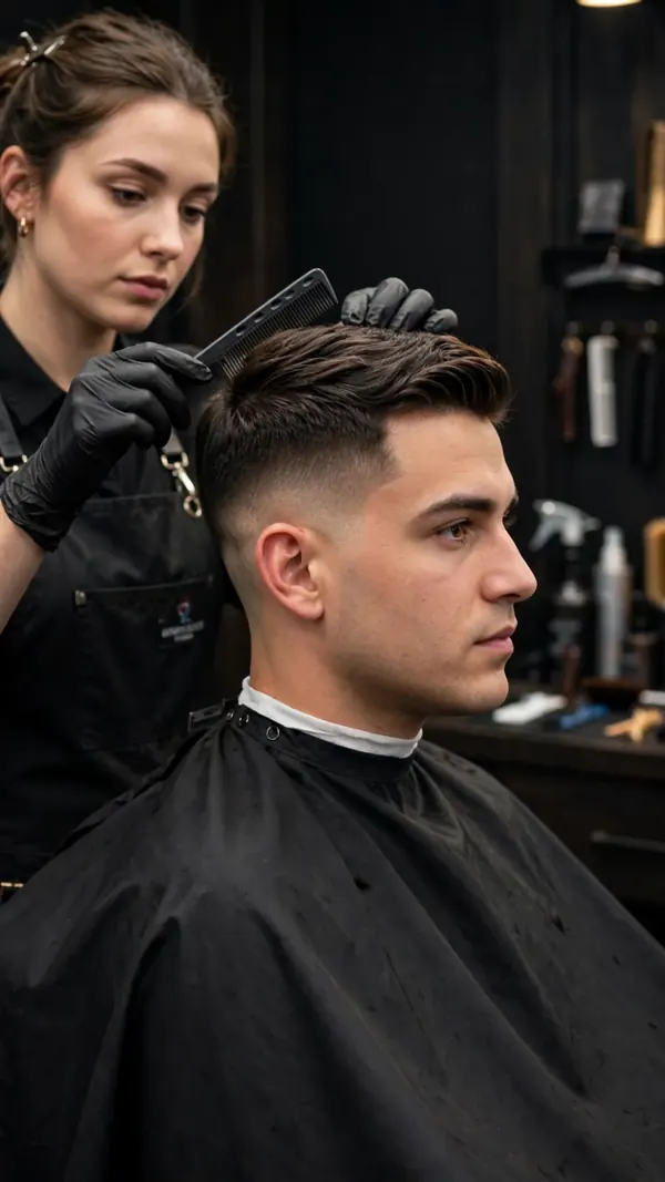 Corte de barbería en Sayda